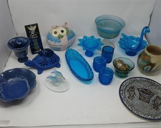 Lots of Blue Includes 1 Nomedji Pottery Piece