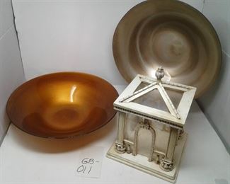 Glass Centerpiece Bowls and Garden House