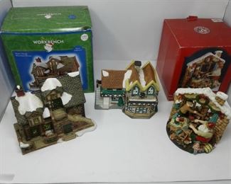 Christmas Village and Holiday Figurine