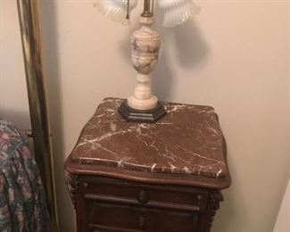 Marble top and inside marble cigar humidor 