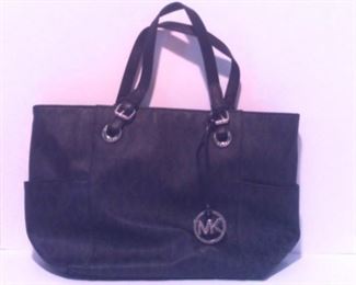 Michael Kors black leather big bag