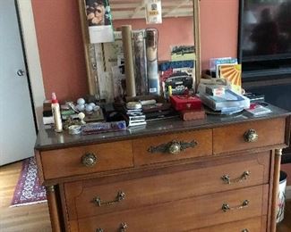 Pair of Dressers with Mirror.