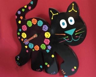 Cat clock.