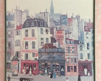 Framed Delacroix Print.