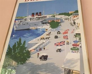 Framed Bermuda Poster.
