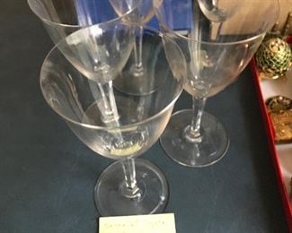Baccarat Wine Glasses.