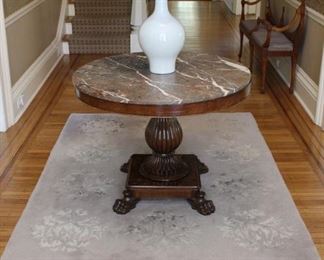 Marble top center table