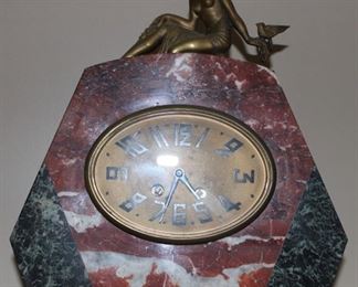 Art Deco marble clock