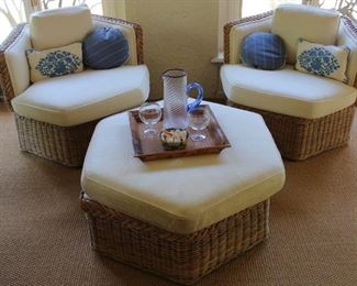 Four piece rattan furniture