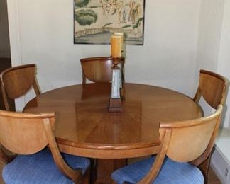 Biedermeier style table and chairs