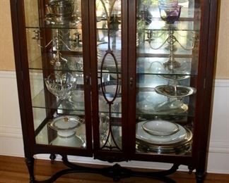Mahogany china cabinet