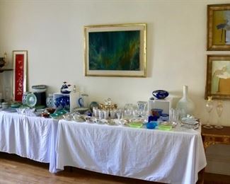 Two original oil on canvas by Sherri Belassen