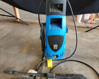 Pacific Hydrostar Blue Power Washer on Wheels