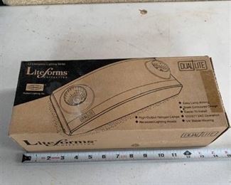 Dual-Lite LZ2 LED Emergency Light, 10W Double Head Low Profile - White