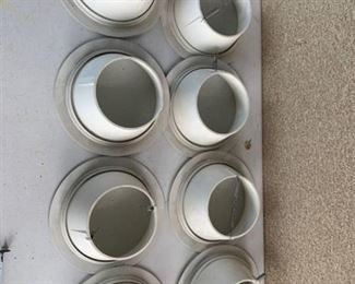 Lot of (8) JUNO 6 Inch White Baffle Trim