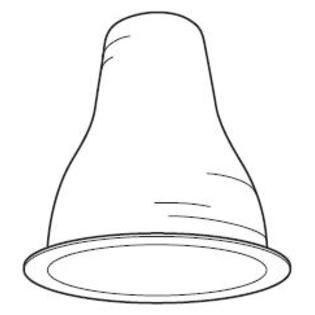 Lithonia Lighting 6O7AZ Open Reflector Trim, 6", Clear Specular