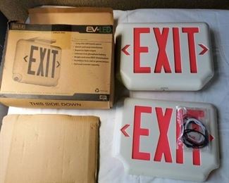 Plastic Exit SIGN Dual Lite With Replacement Face