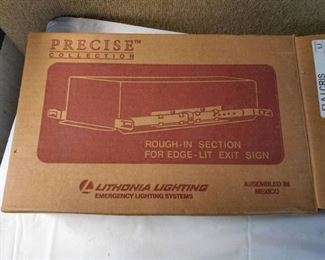 Rough In Section For Edge Lit Exit Sign