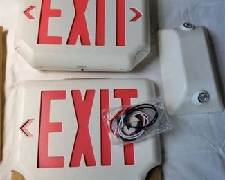 Lot of Exit Light Equipment.
