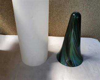 Lot of 3 Glass Lamp Shades