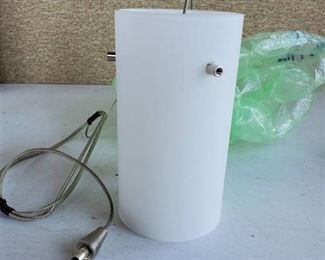 SINGLE White Fogged Light .No Bulb