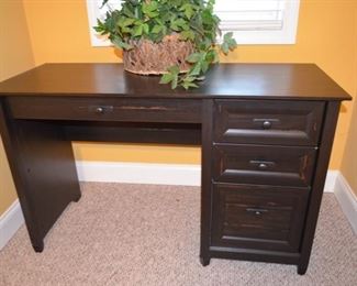 black painted desk