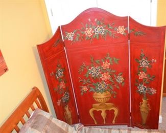 beautiful paint decorated room divider