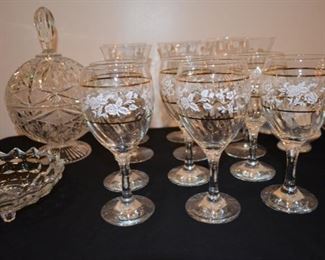 nice selection of glassware
