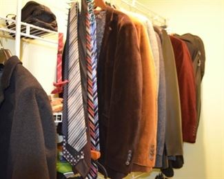 Men's clothing - ties, shirts (L), Jackets (44)