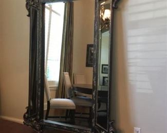 Item:   Super Large Wayfair Mirror 
Condition:  Excellent 
Measurements: 58w x 2d x 94h
Description:  Silver highlights, scroll design, Venetian style

Price: $600
