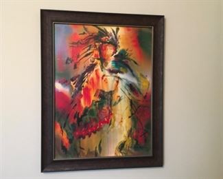 Item:   Braveheart by Joanie Marie Anderson Giclee Print Framed
Condition:   Excellent
Measurements: 28w x 2d x 35h
Description:  Member of the Arizona Watercolor Society

Price:  $450
