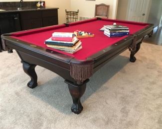 Item:   AMF Highland Series Limited Edition Pool Table
Condition:  Really Good
Measurements: Overall 97w x 54d x 32h (inside felt 44 x 87)
Description:  This pool table is located upstairs.  You will have to remove it at your own expense and manpower.  Please be aware that no one will be able to help with removal.

Price:  $500
