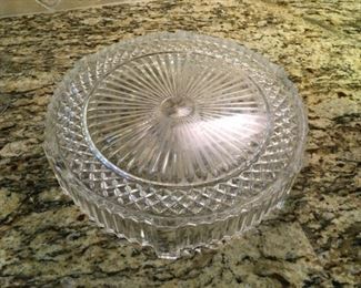 Item:  Glass Cake Plate/Riser/Platter  
Condition:  Good+
Measurements:  12d x 3

Price:  $30
