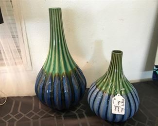 Pair of Pottery Vases