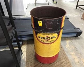 Pennzoil Vintage Large Metal Container
