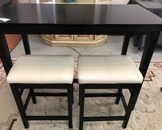 High Top Bar Table with 2 Stools