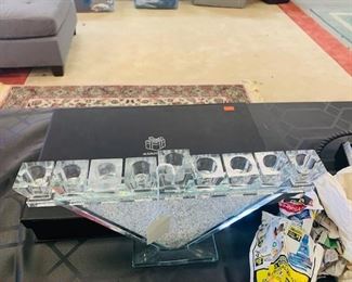 Majestic Glass Menorah