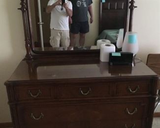 . . . a vintage walnut dresser