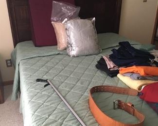 . . . a nice full headboard with mattress