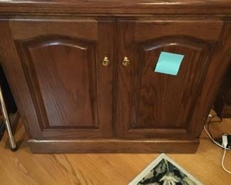 . . . this is actually a VCR cabinet