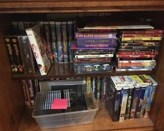 . . . there is a wide variety of VCR tapes and CD's