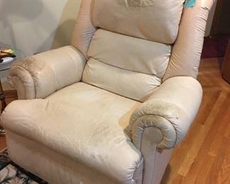 . . . this is leather recliner is broken in perfectly!