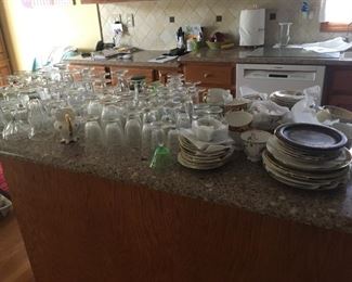 . . . lots of glassware