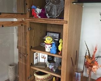 . . . some of the goodies in the wall unit