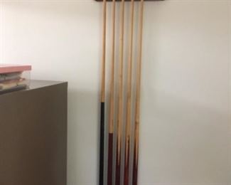 . . . I'll throw in the cue sticks and rack