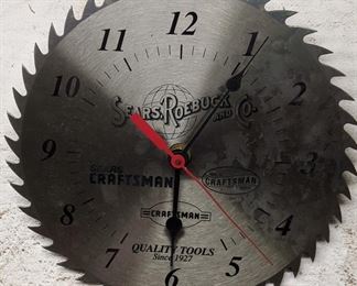 Sears Sawblade Clock