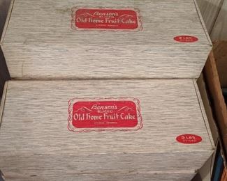Vintage Fruit Cake Boxes (Fruit Cakes Not Included)