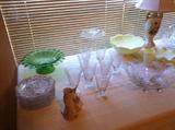 Collectable Glass
Green Heisey
Custard Glass  
Fostoria 
Rosepoint