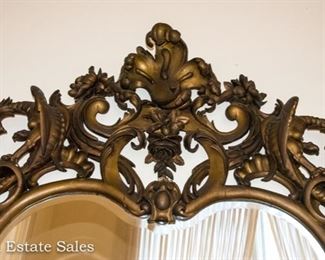 Exceptional Carved Dragon Mirror