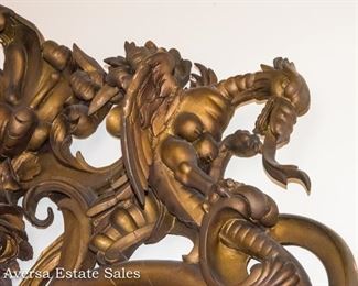 Exceptional Carved Dragon Mirror